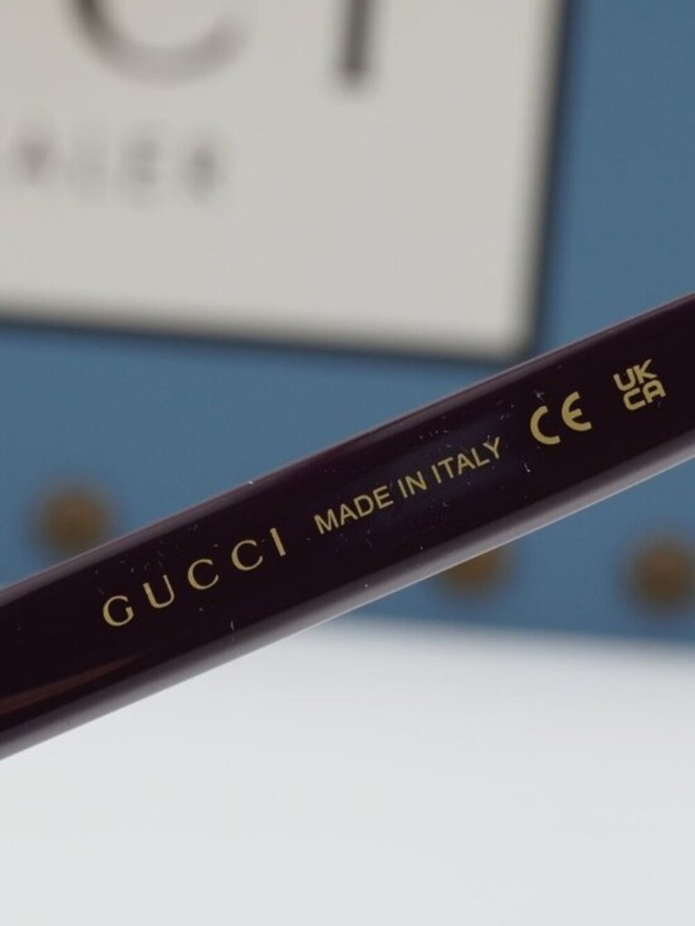 Gucci GG1984SK 004 Unisex Square Sunglasses - Violet / Grey - Picture 9 of 11